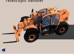 Teleskoplader 3D Modell