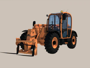 Teleskoplader 3D Modell