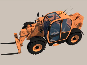 Teleskoplader 3D Modell