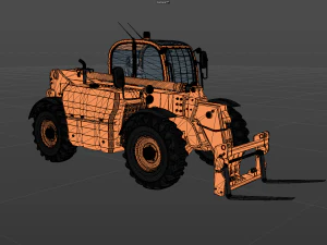 Teleskoplader 3D Modell