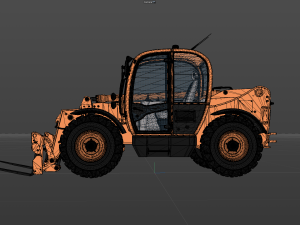Telescopic handler 3D मॉडल