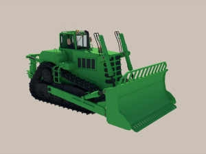 Track Tractor Model 3D