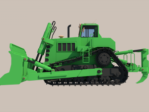 Track Tractor Model 3D