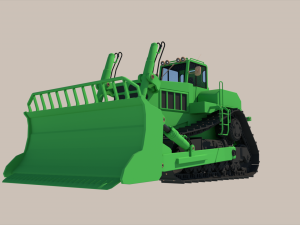 Track Tractor Model 3D
