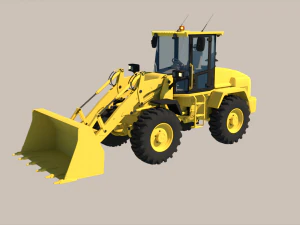 Wheel Loader 3D Model