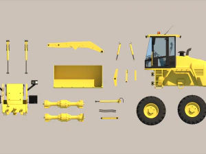 Wheel Loader 3D Model
