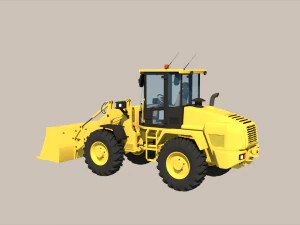 Wheel Loader 3D Model