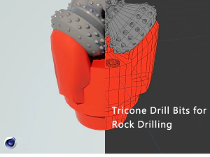 Трехшарошечные сверла для бурения горных пород 3D Модель