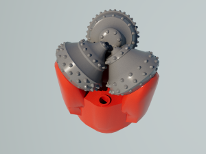 Tricone Drill Bits for Rock Drilling Modello 3D