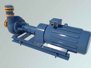 Centrifugal Pump 3D 모델