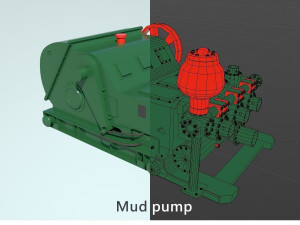Mud pump Modelo 3D