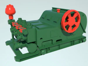 Mud pump 3D Model