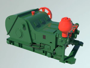Mud pump 3D Model