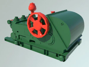 Mud pump 3D Model