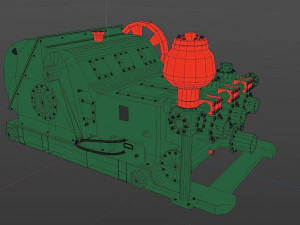 Mud pump 3D Model