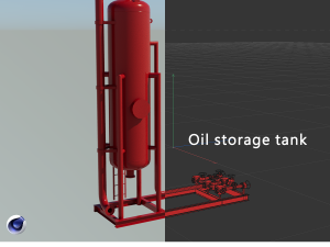 Oil storage tank 3D 模型