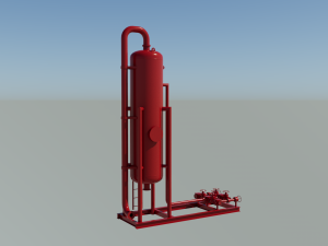 Oil storage tank Model 3D