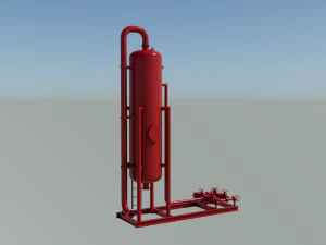 Oil storage tank 3D Model