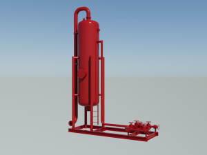 Oil storage tank Model 3D