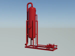 Oil storage tank 3D Model