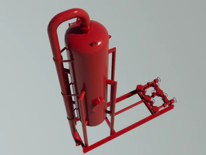 Oil storage tank 3D Model