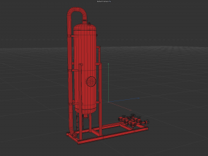 Oil storage tank Model 3D