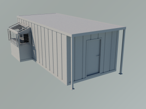 Mud logging cabin Free 3D Model