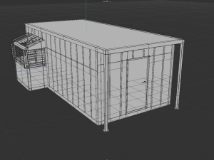 Mud logging cabin Free 3D Model