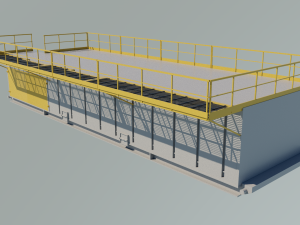 Drilling longboard cabin 3D मॉडल