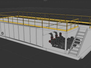 Drilling longboard cabin 3D मॉडल