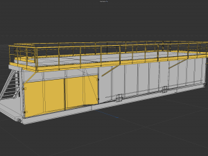 Drilling longboard cabin 3D मॉडल