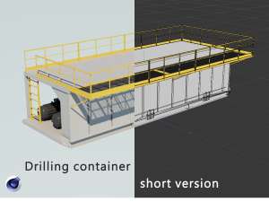 Drilling short version cabin 3D Model