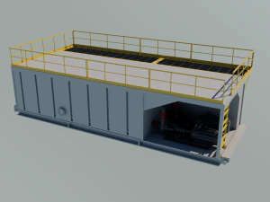 Drilling short version cabin 3D Model