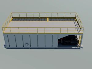Drilling short version cabin 3D Model