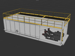 Drilling short version cabin 3D Model