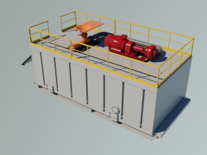 Jet Mud Mixer Modelo 3D