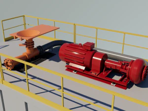 Jet Mud Mixer 3D Model
