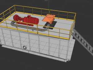 Jet Mud Mixer 3D Model