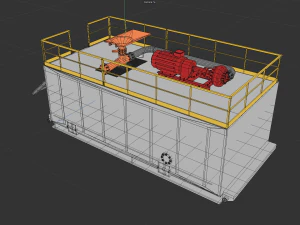 Jet Mud Mixer 3D Model