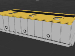 Mud Agitator cabin 3D 모델