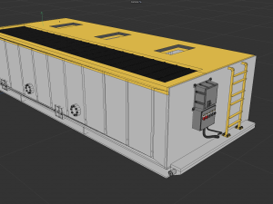 Mud Agitator cabin 3D 모델