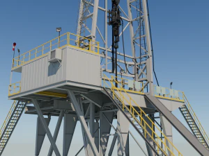 Drilling platform 3D Model