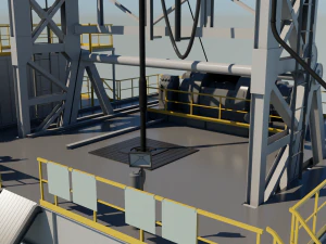 Drilling platform 3D Model