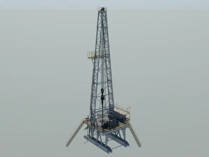 Drilling platform 3D Model