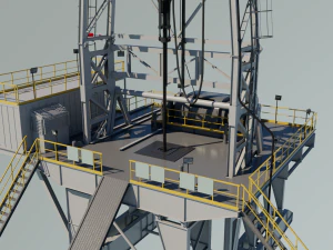Drilling platform 3D Model