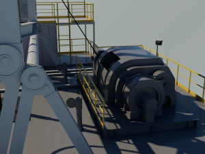 Drilling platform 3D 모델