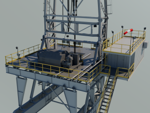 Drilling platform 3D 모델