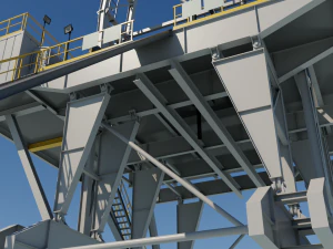 Drilling platform 3D Model