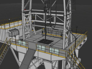 Drilling platform 3D Model