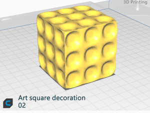 Art square decoration02 3D Model